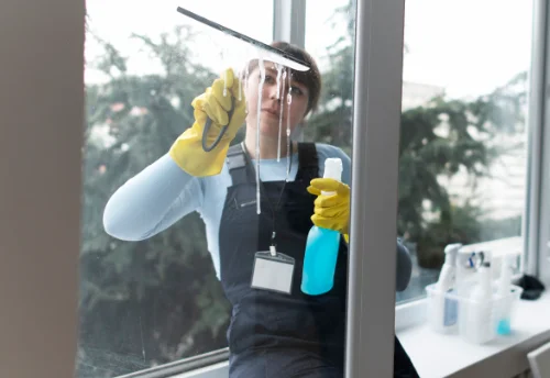 Nettoyage de vitres intérieures et extérieures au Vert